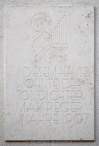 Gedenktafel - Max Reger