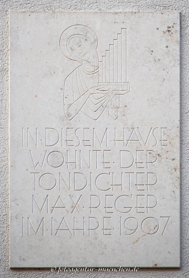 Gedenktafel - Max Reger – Denkmal/Kunstwerk in München