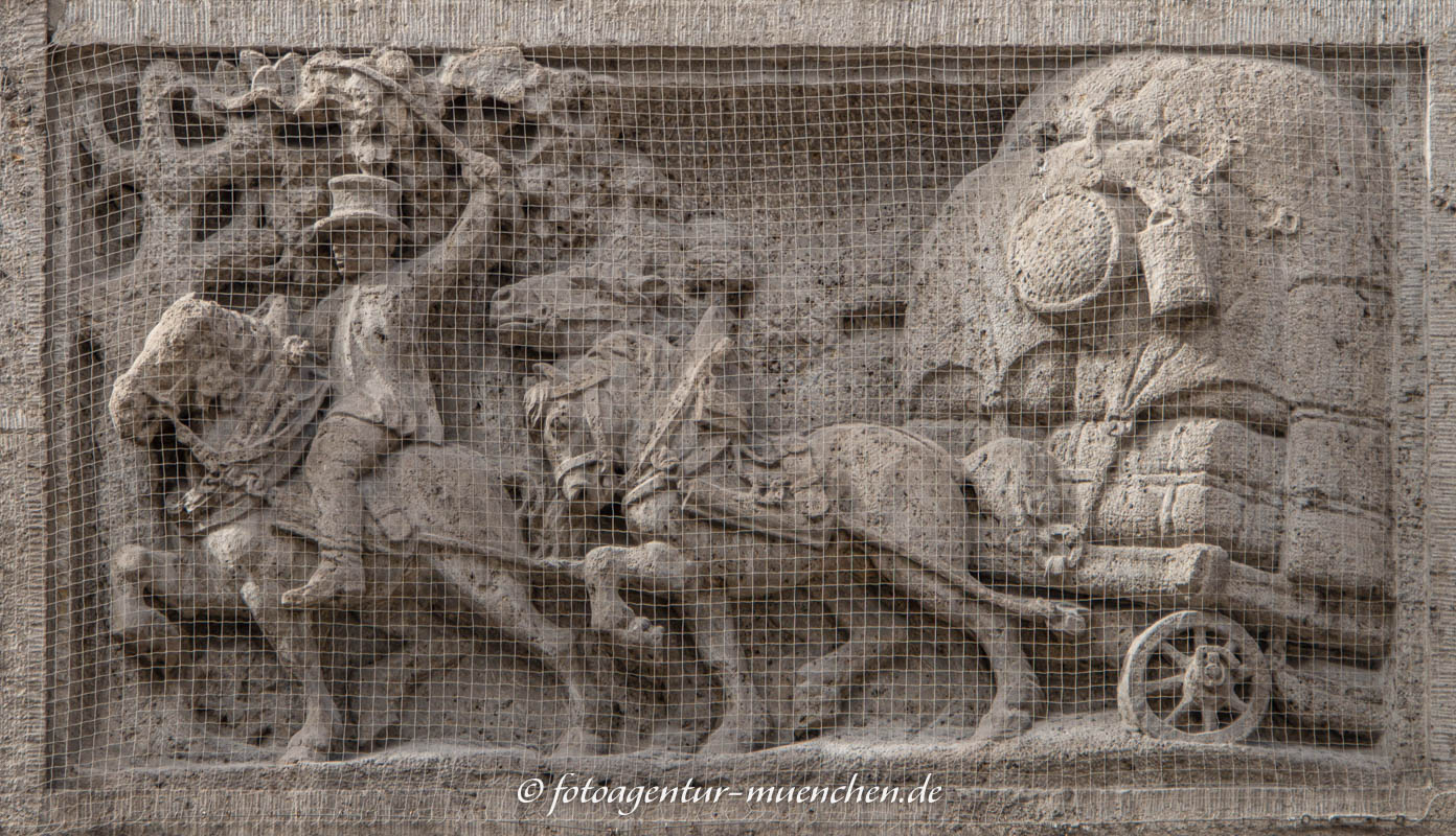 Relief Fuhrwerk - Seidler Julius – Denkmal/Kunstwerk in München