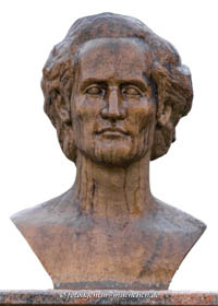 Büste des rumänischen Dichters Mihai Eminescu