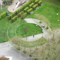Courtyard in the wind