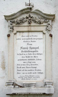Gerhard Willhalm – Grab - Fanny Hampel