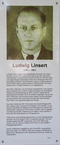 Gedenkstele für Ludwig Linsert