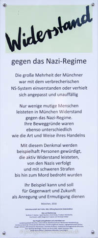 Kriegerdenkmal: Widerstand gegen das Nazi-Regime - Kastner Wolfram, Reuther Ingrid, Grube Ernst, Mühldorfer Friedbert, Strauß Eva, Wagemann-Laquai Judi