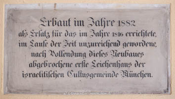 Abgebrochene Leichenhalle der Israelitischen Kultusgemeinde