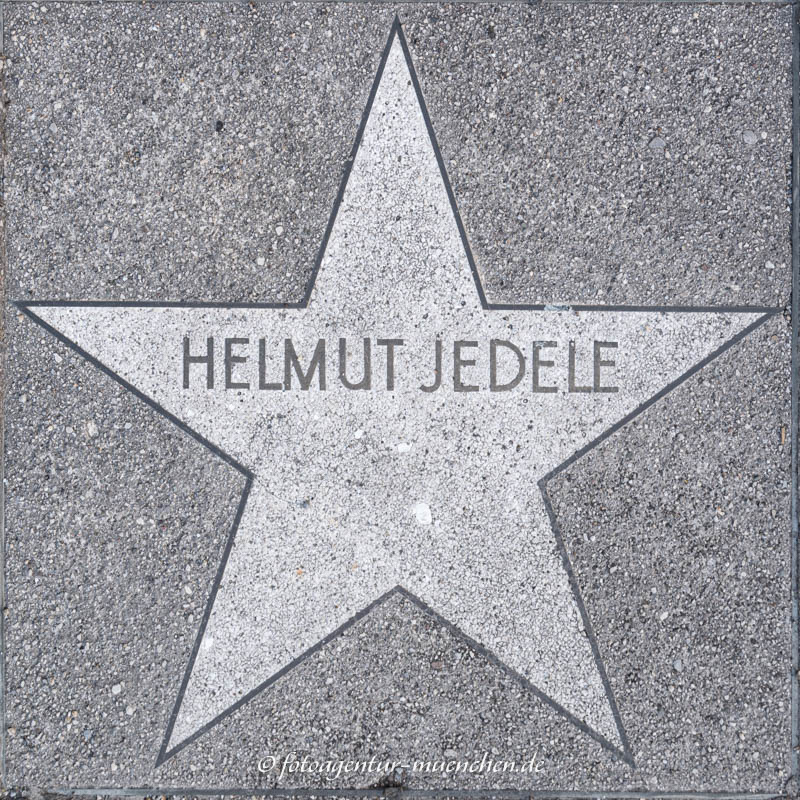 Stern für Helmut Jedele – Denkmal/Kunstwerk in München