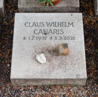 Gerhard Willhalm – Grab - Claus-Wilhelm Canaris