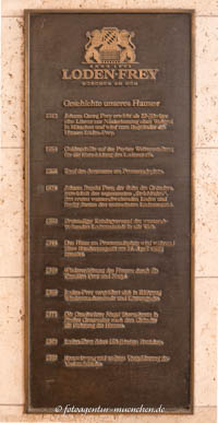 Gedenktafel - Loden-Frey (mit Gedächtnislücken)