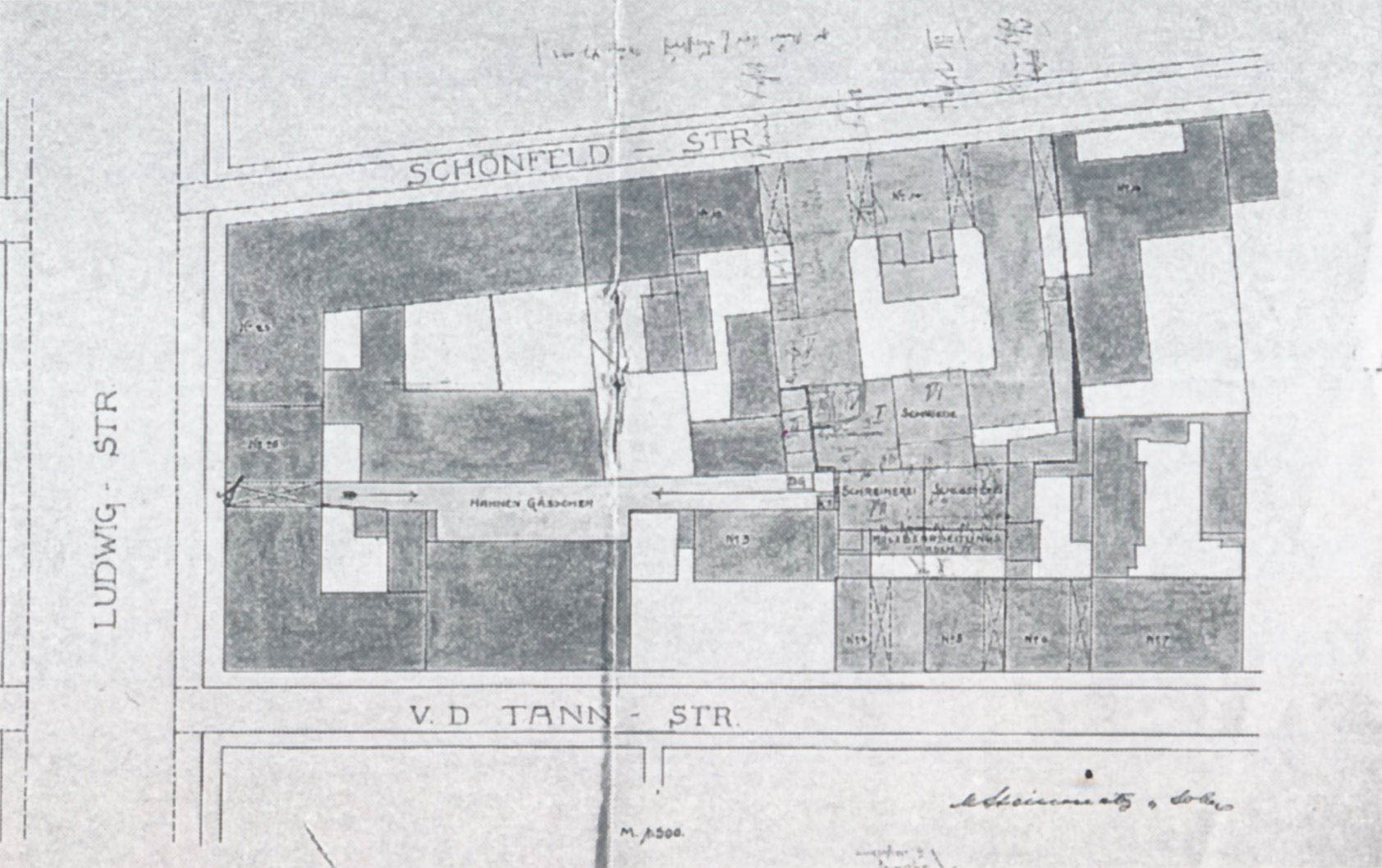 Schönfeldstraße - Grundriß