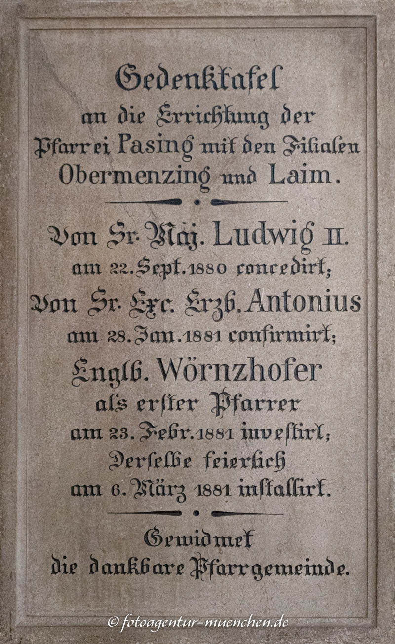 Errichtung der Pfarrei Pasing – Denkmal/Kunstwerk in München