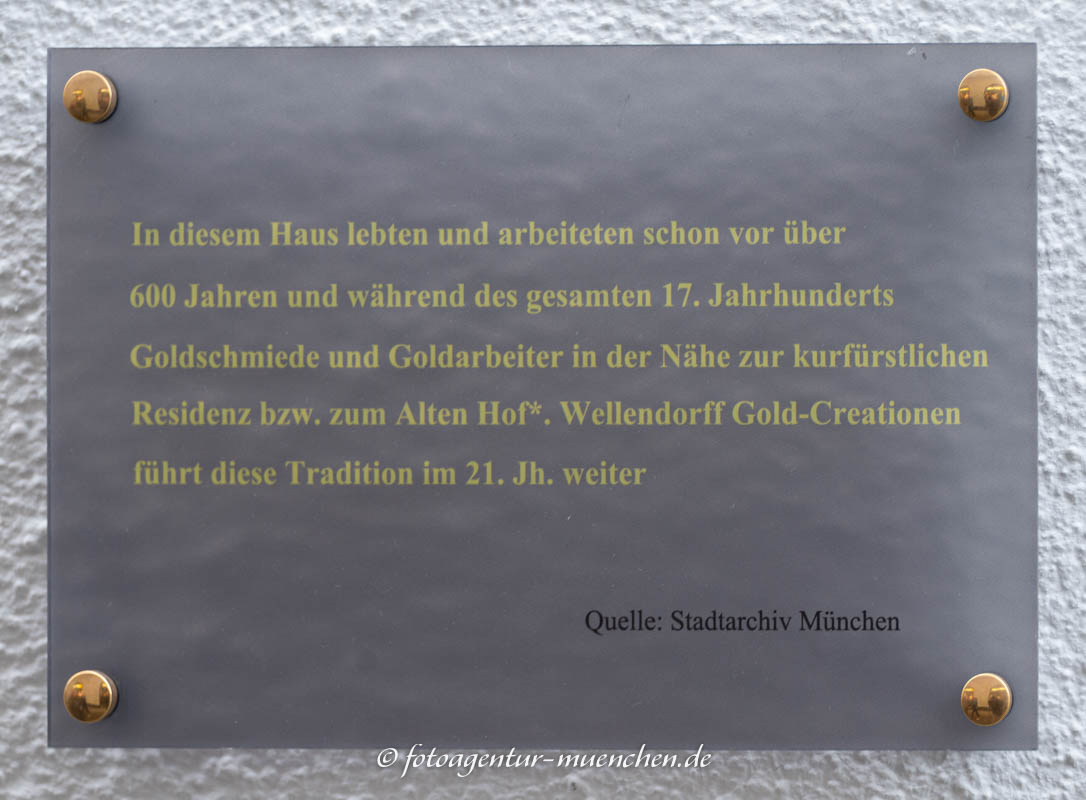 Gedenktafel - Wellendorff – Denkmal/Kunstwerk in München
