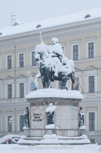 Gerhard Willhalm – Reiterstandbild König Ludwig I. im Winter