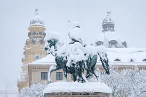 Gerhard Willhalm – Reiterstandbild König Ludwig I. im Winter