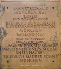 Gedenkhalle - Bahnsteighalle