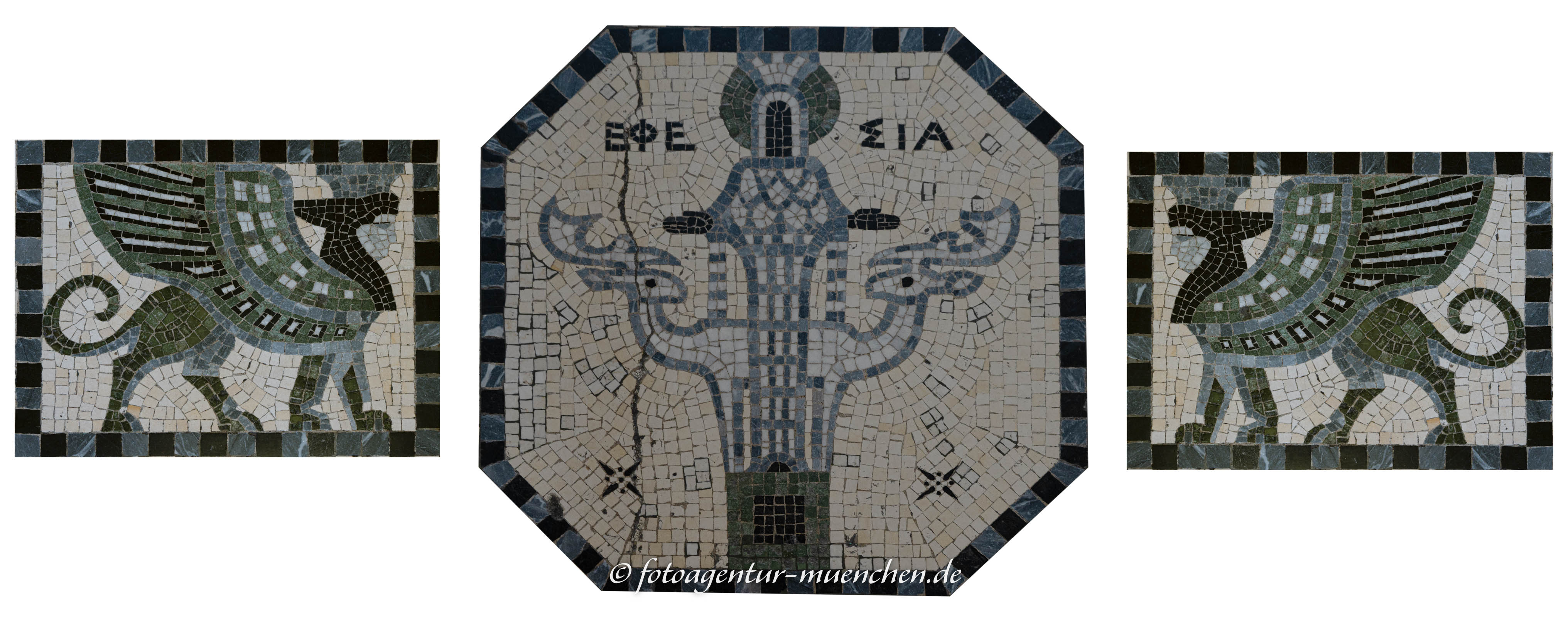 Bodenmosaik mit Artemis von Ephesos
