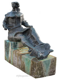 Sitzendes Mädchen 1969