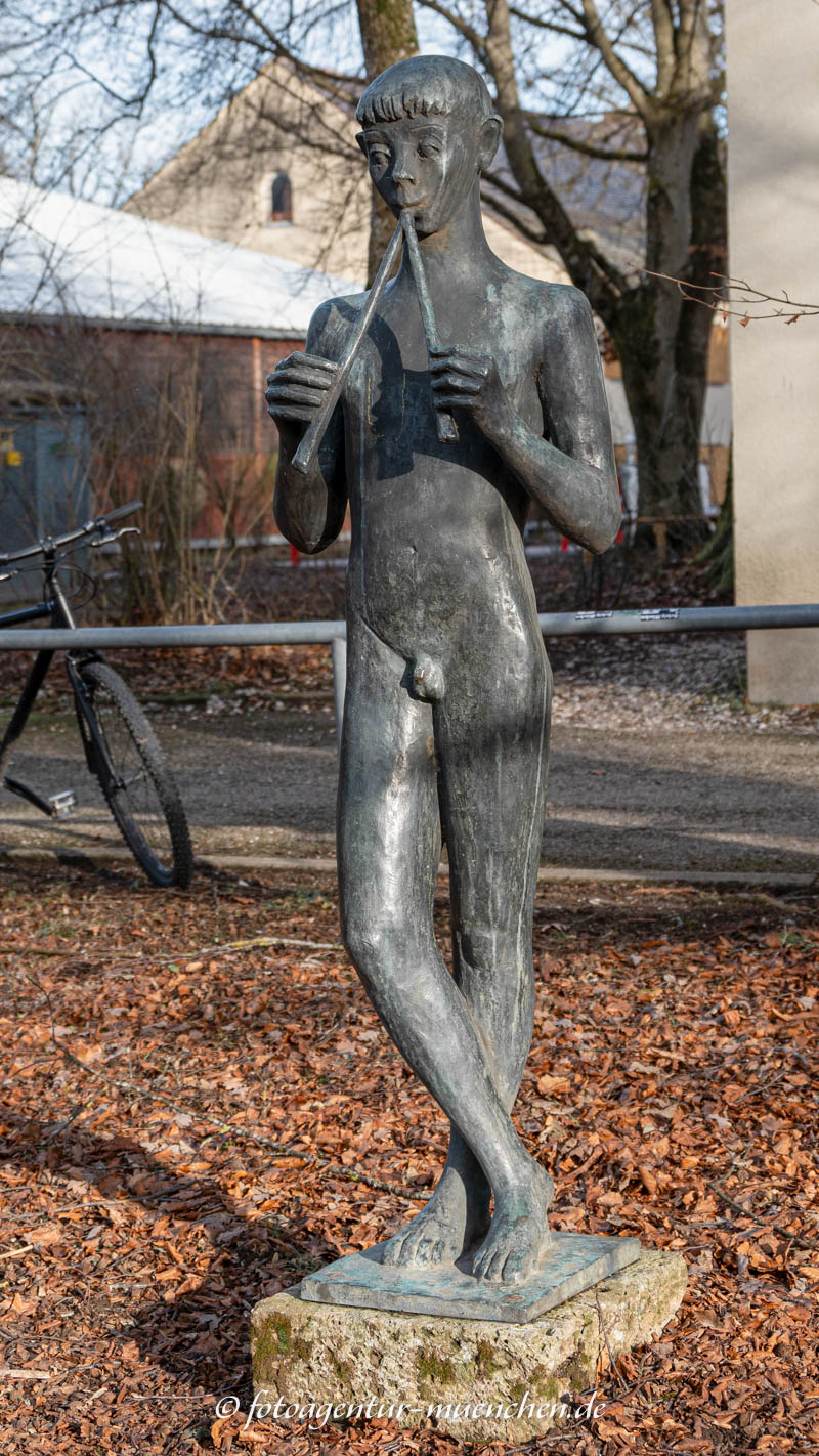 Der große Flötenspieler - Weber Maria – Denkmal/Kunstwerk in München