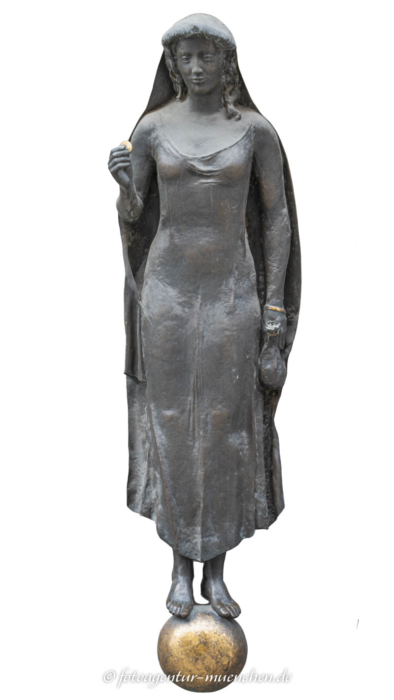Frau, Geld darreichend - Dietz Elmar – Denkmal/Kunstwerk in München