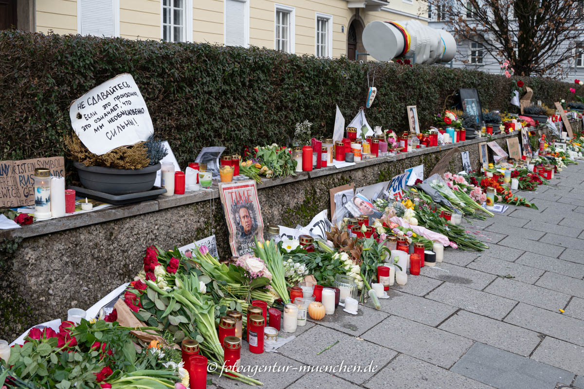 Gedenken an den Tod von Alexei Nawalny