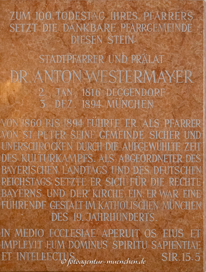 Gedenktafel - Anton Westermayer – Denkmal/Kunstwerk in München