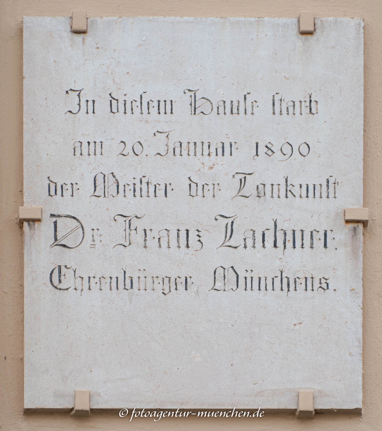 Gedenktafel -  Franz Lachner