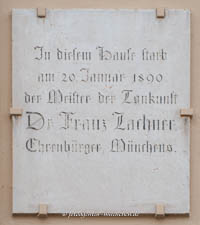 Gerhard Willhalm – Gedenktafel -  Franz Lachner