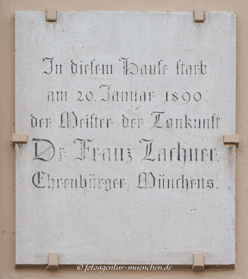 Franz Lachner – Denkmal/Kunstwerk in München