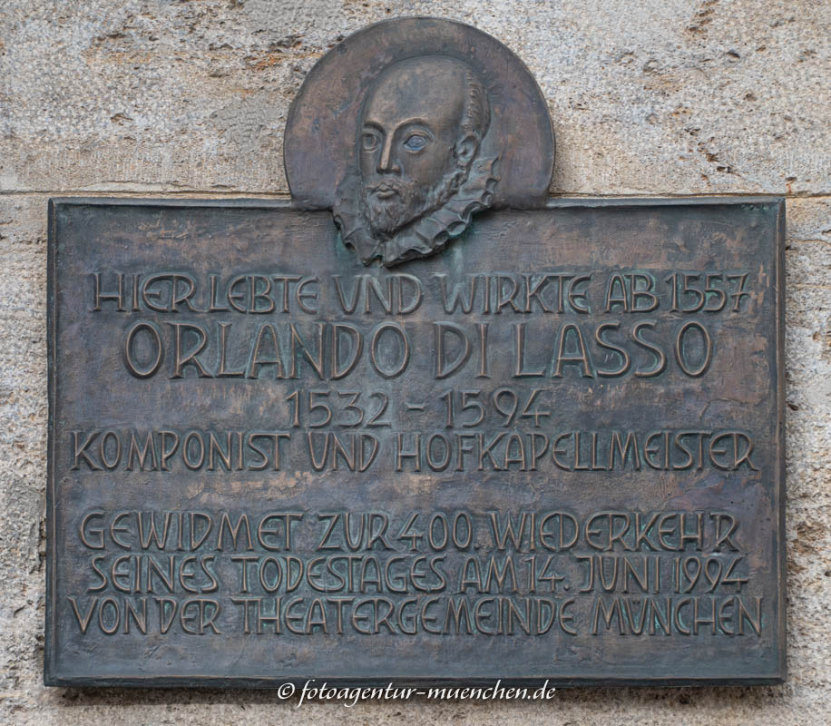 400. Todestag von Orlando di Lasso - Veit Michael – Denkmal/Kunstwerk in München