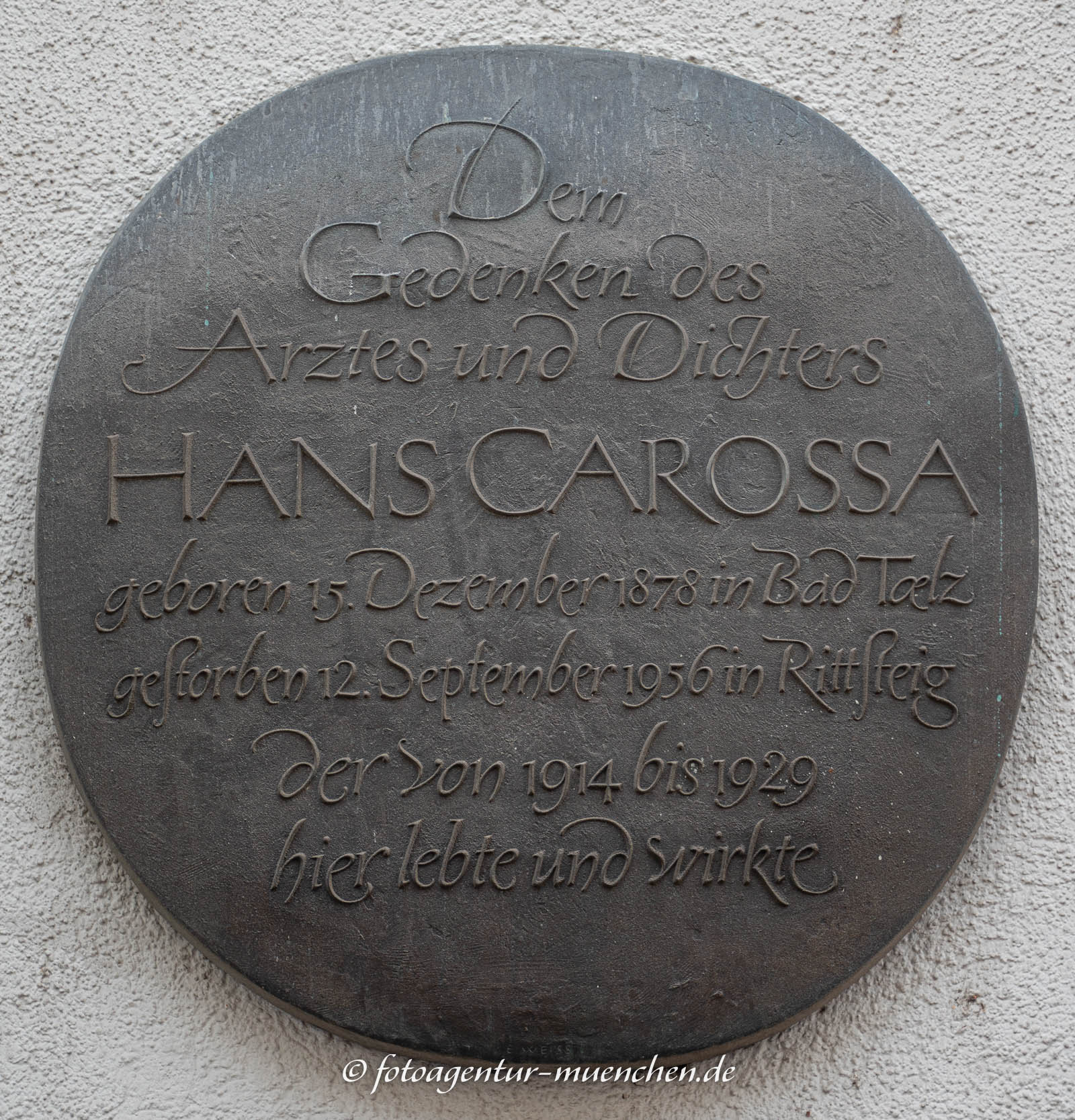 Gedenktafel -  Hans Carossa
