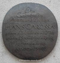 Gedenktafel -  Hans Carossa