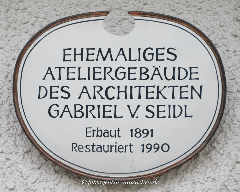 Ateliergebäude Gabriel von Seidl – Denkmal/Kunstwerk in München