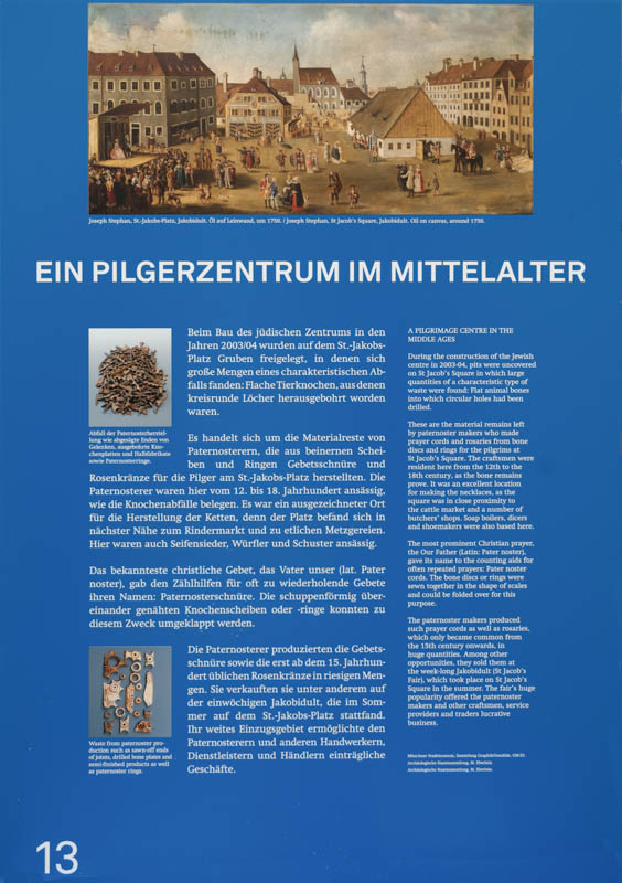 Archäologie München - Tafel 13 – Denkmal/Kunstwerk in München