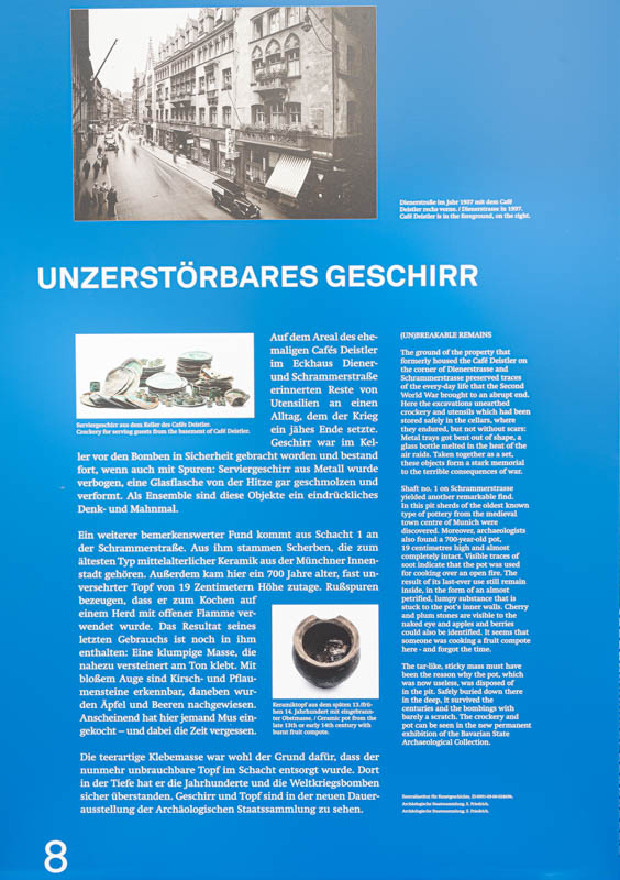 Archäologie München - Tafel 8 – Denkmal/Kunstwerk in München