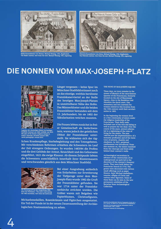 Archäologie München - Tafel 4 – Denkmal/Kunstwerk in München