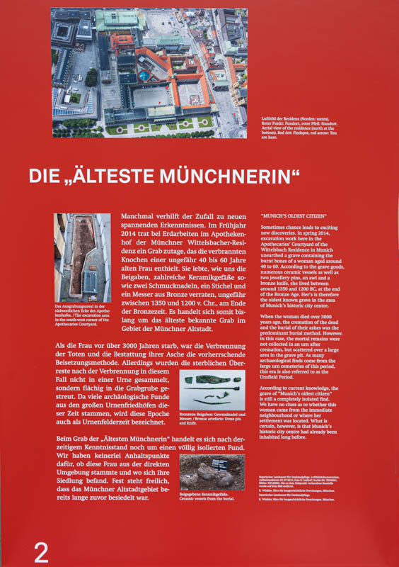 Archäologie München - Tafel 2 – Denkmal/Kunstwerk in München