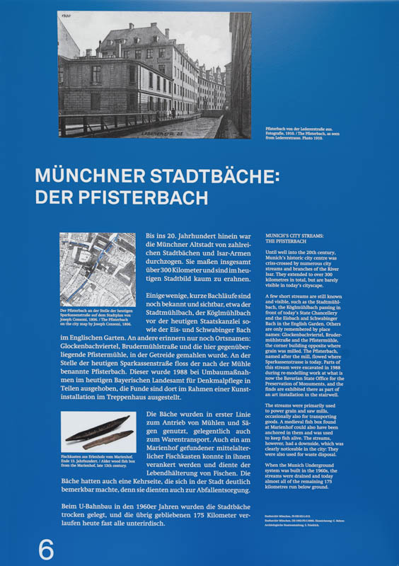 Archäologie München - Tafel 6 – Denkmal/Kunstwerk in München
