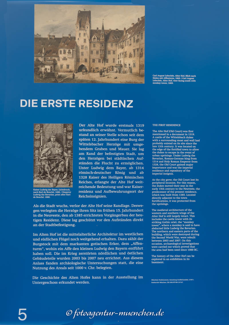 Archäologie München - Tafel 5 – Denkmal/Kunstwerk in München