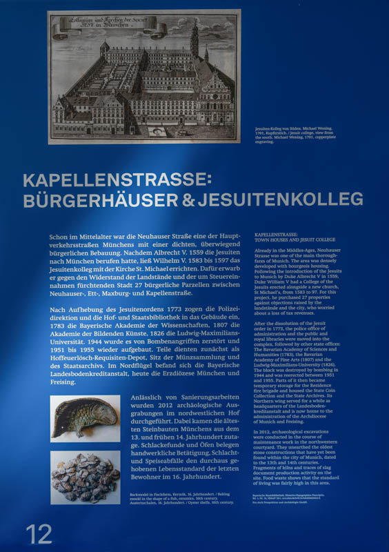 Archäologie München - Tafel 12 – Denkmal/Kunstwerk in München