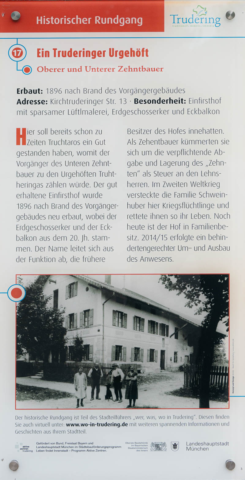 Ein Truderinger Urgehöft – Denkmal/Kunstwerk in München