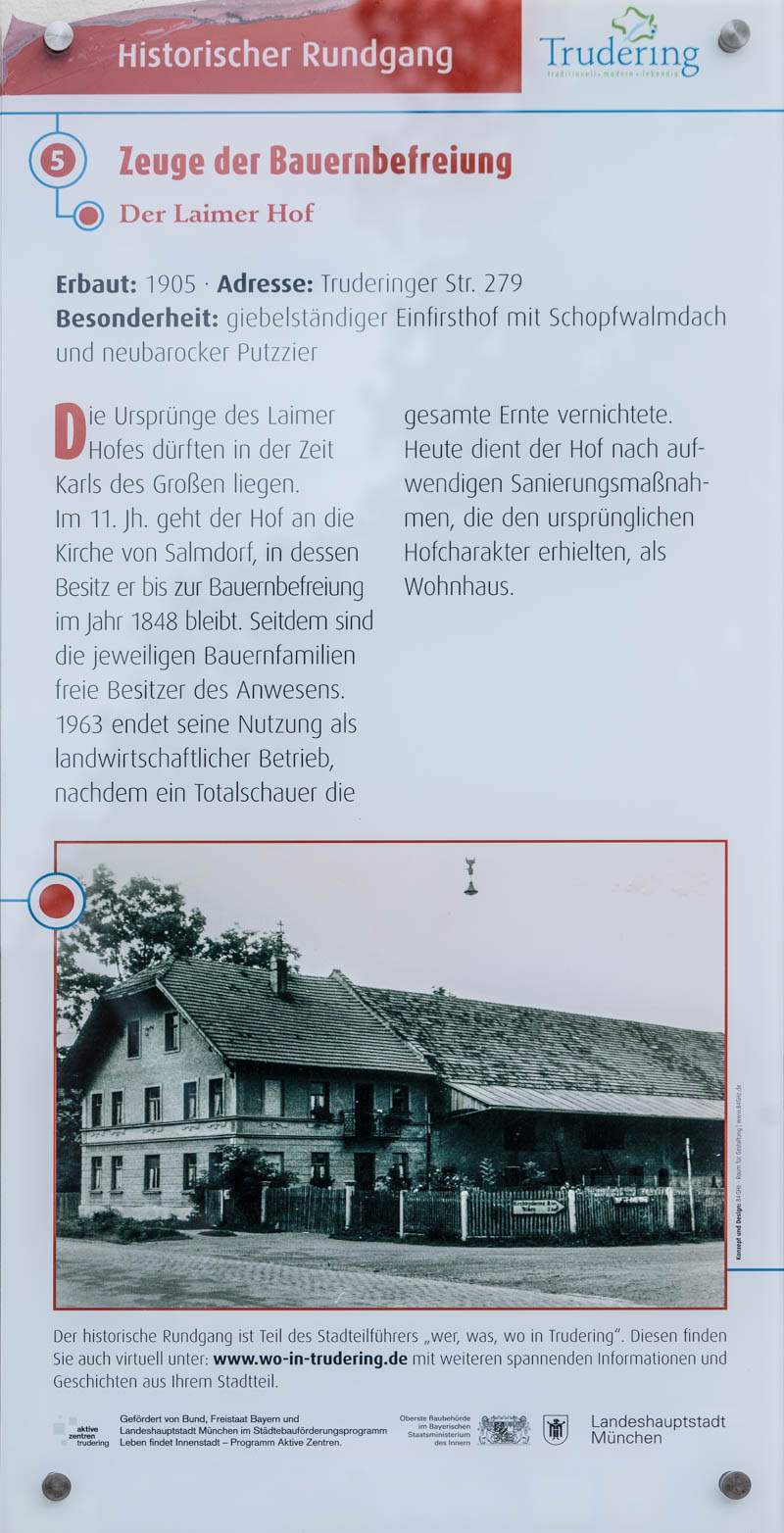 Der Laimer Hof – Denkmal/Kunstwerk in München