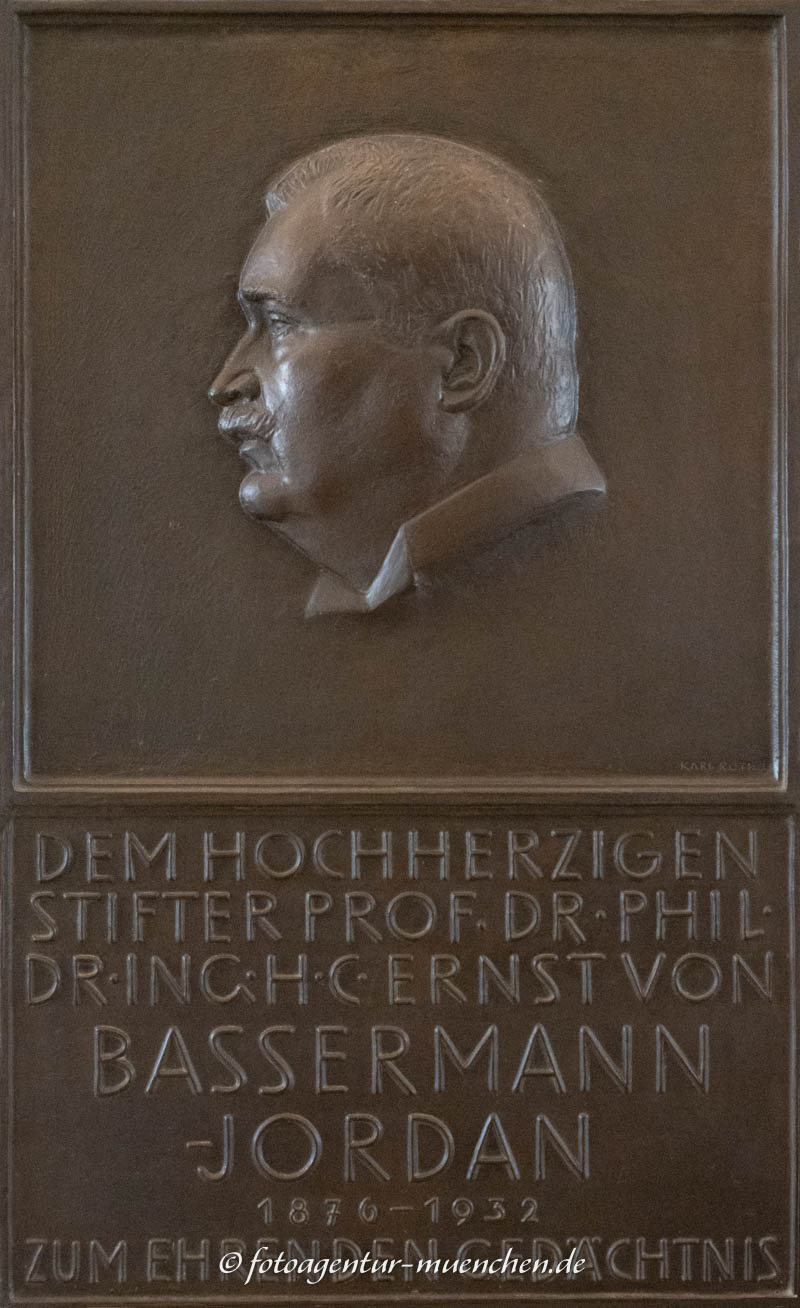Gedenktafel - Ernst von Bassermann-Jordan - Roth Karl – Denkmal/Kunstwerk in München