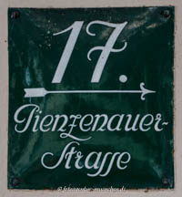 Gerhard Willhalm - Hausnummer - Pienzenauerstraße