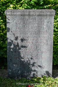 Gerhard Willhalm – Grab - Alois Roth