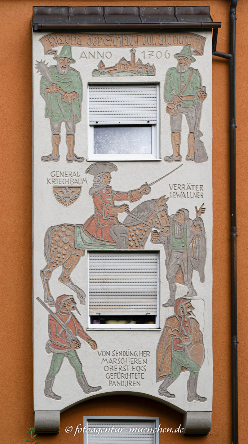 Fresko - Bauernaufstand in Aidenbach – Denkmal/Kunstwerk in München