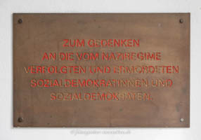 Gedenktafel - SPD-Verfolgte