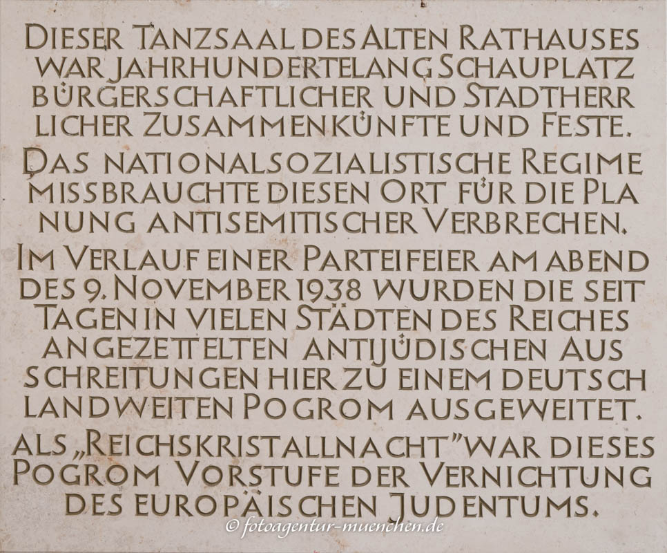 Novemberpogrome 1938 – Denkmal/Kunstwerk in München