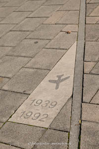Markierung ehemaliges Flugfeld 