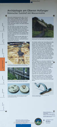 Denkmal: Römischer Gutshof mit Wassermühle