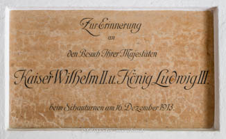 Besuch von Kaiser Wilhelm II. und König Ludwig III. im Turnverein MTV 1879