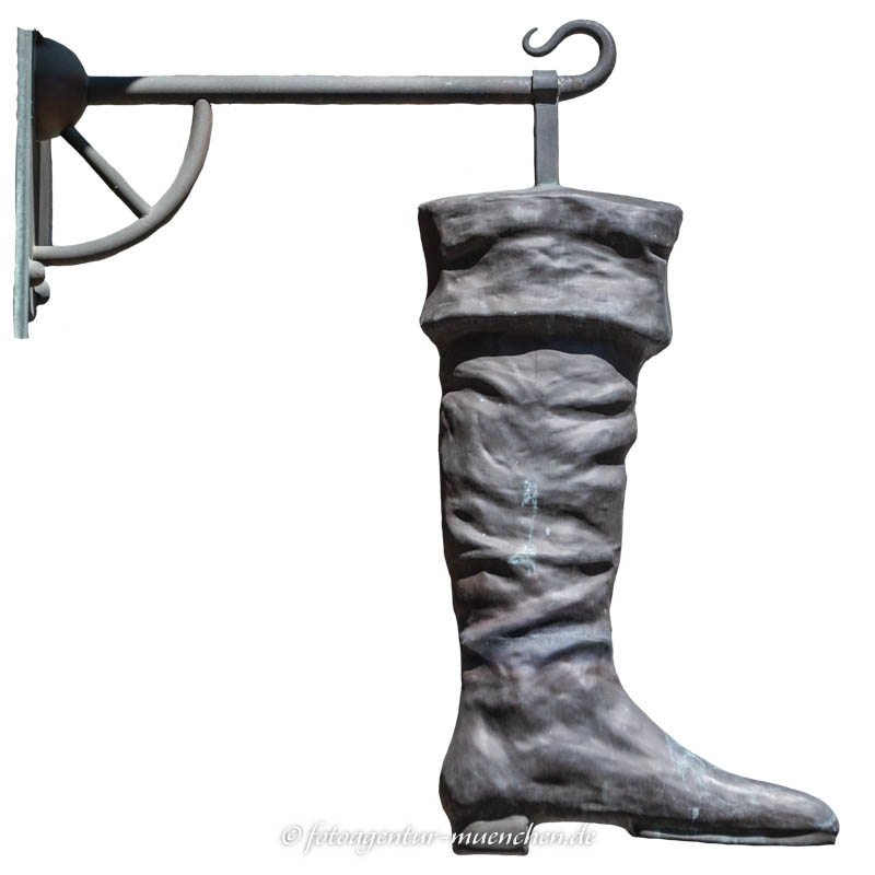 Nasenschild - Stiefel – Denkmal/Kunstwerk in München